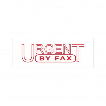 Urgent By Fax Stock Stamp 4911/165 38x14mm